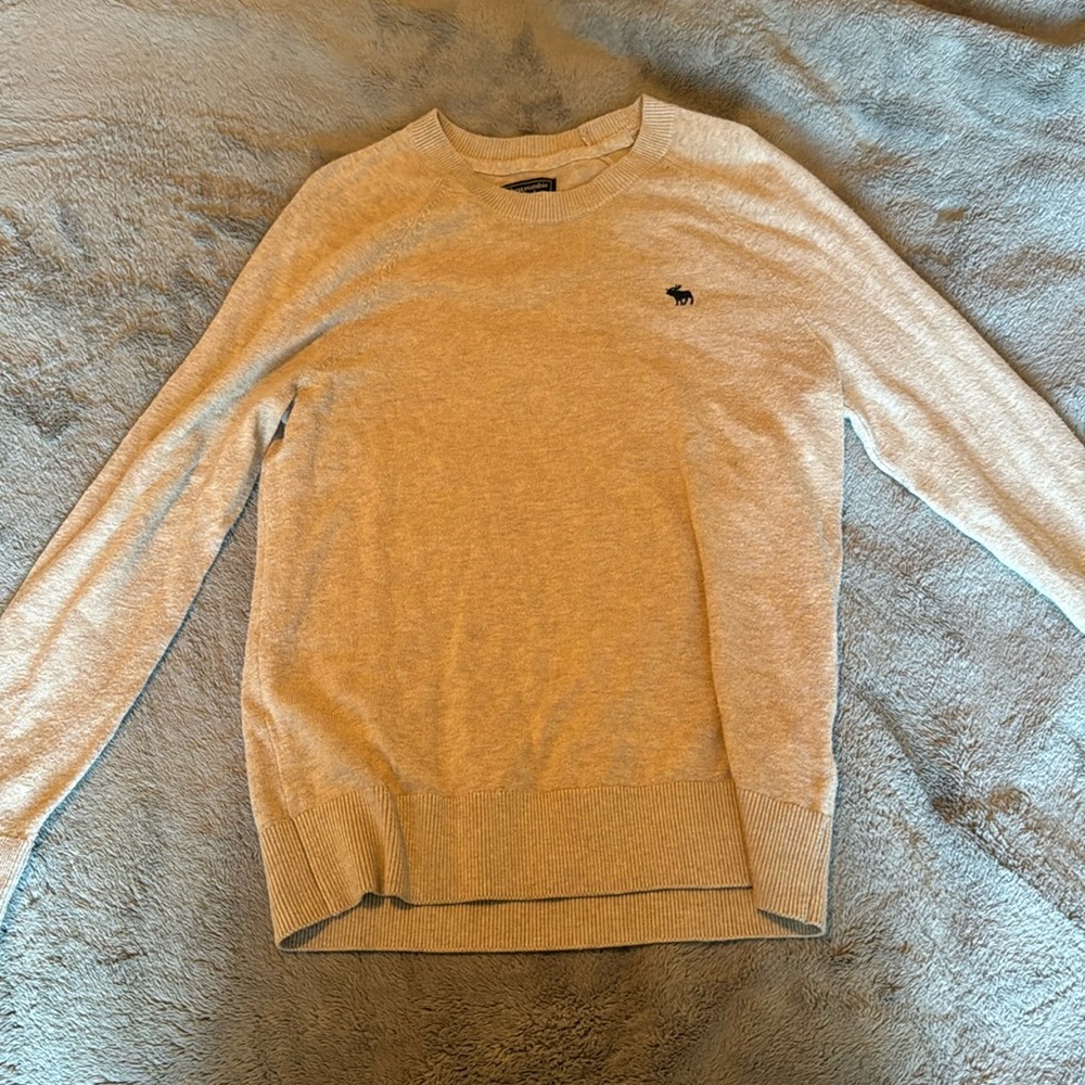 Beige Abercrombie and Fitch sweater
